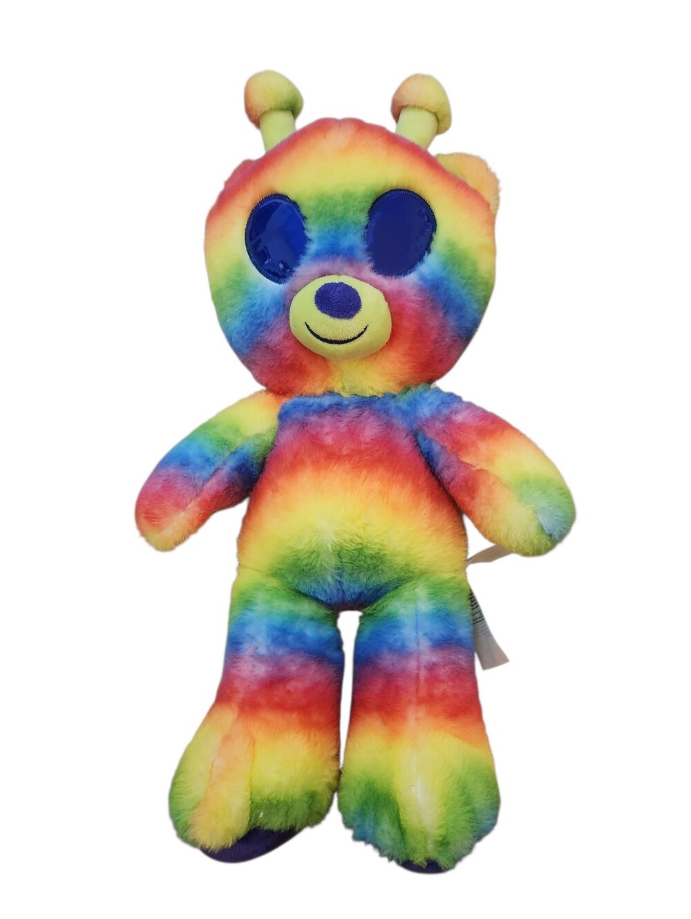 Build-A-Bear Alien Bearlin Rainbow Plush Bear EUC